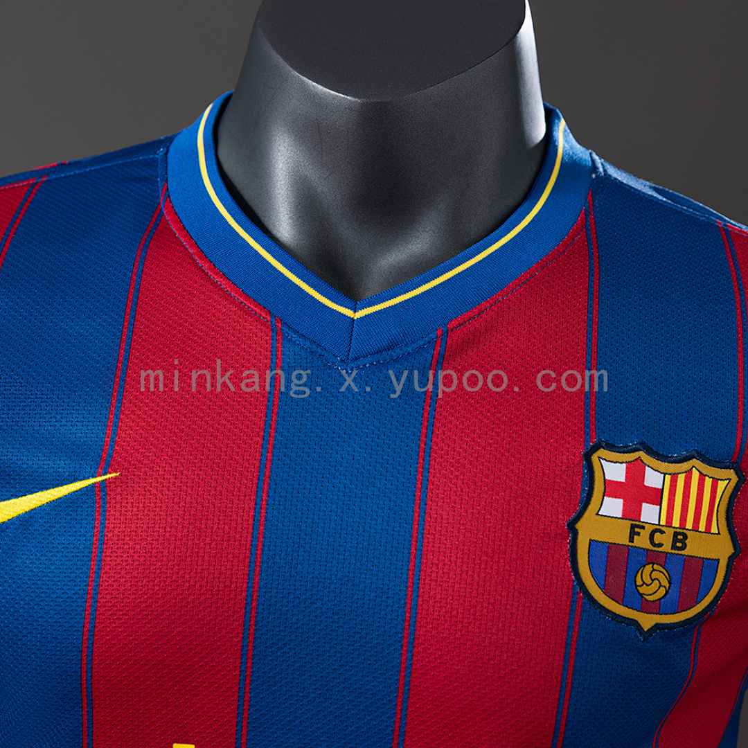 Barcelona 09/10 Home Player Version Retro Jersey S-3XL 7