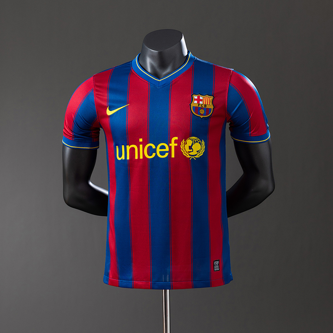 Barcelona 09/10 Home Player Version Retro Jersey S-3XL 9