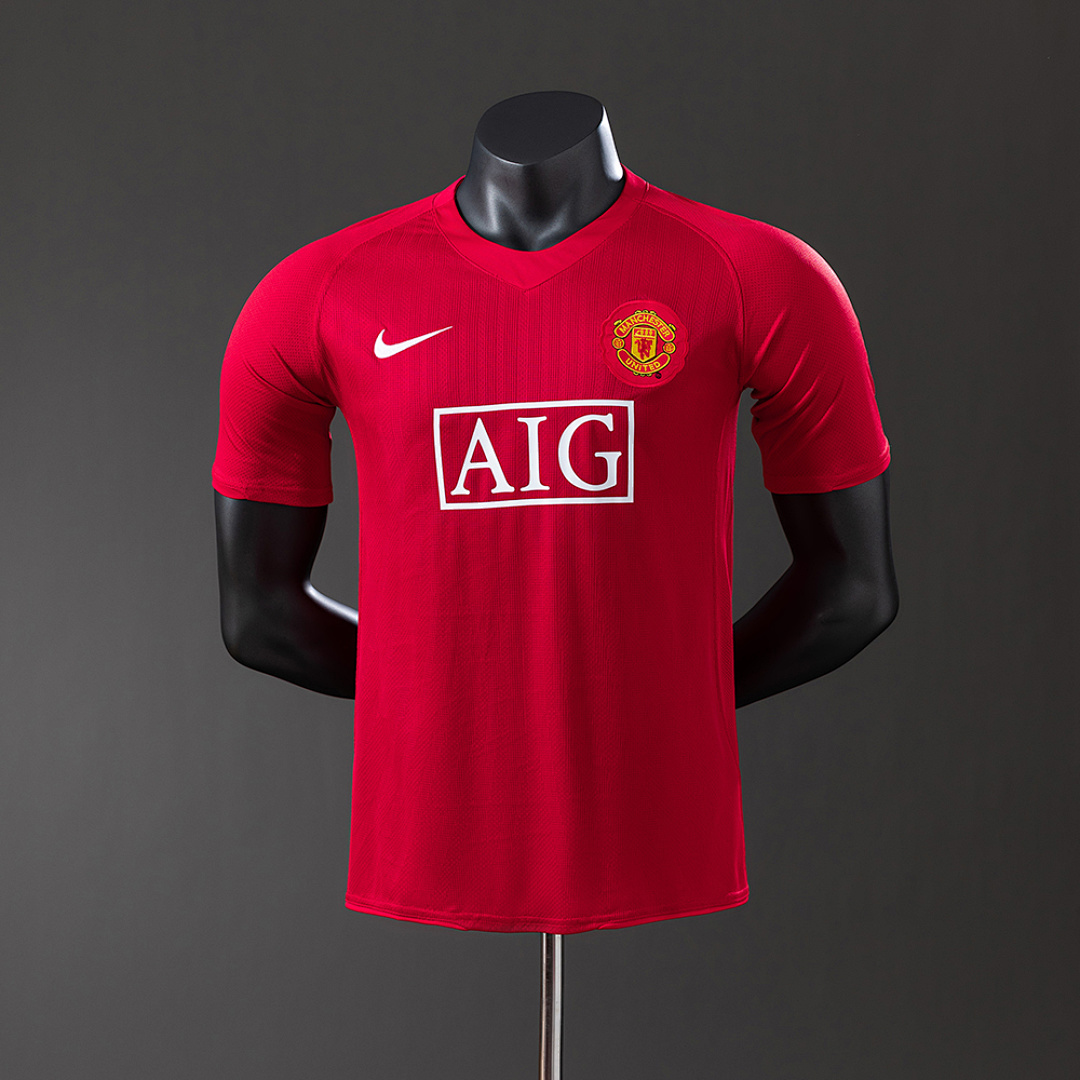 M-U 07/08 Home Player Version Retro Jersey S-3XL 8