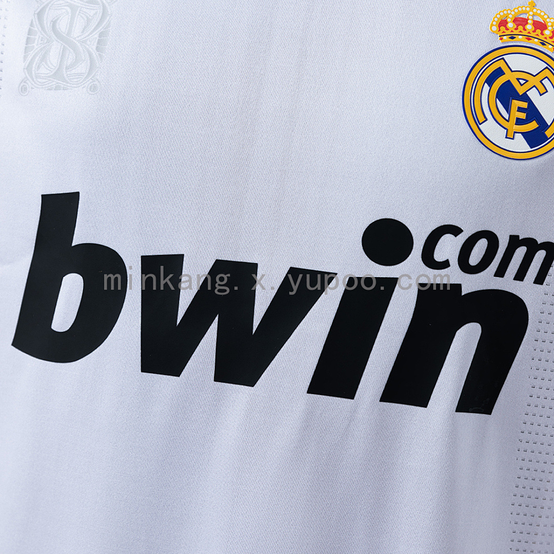 Real Madrid 09/10 Home Player Version Retro Jersey S-3XL 7