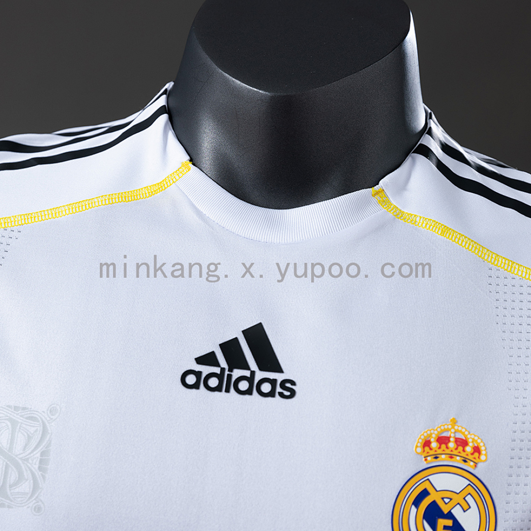Real Madrid 09/10 Home Player Version Retro Jersey S-3XL 8