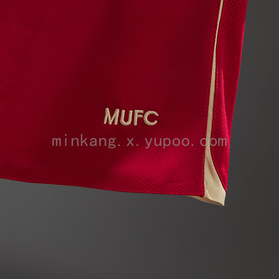 M-U 06/07 Home Player Version Retro Jersey S-3XL 2