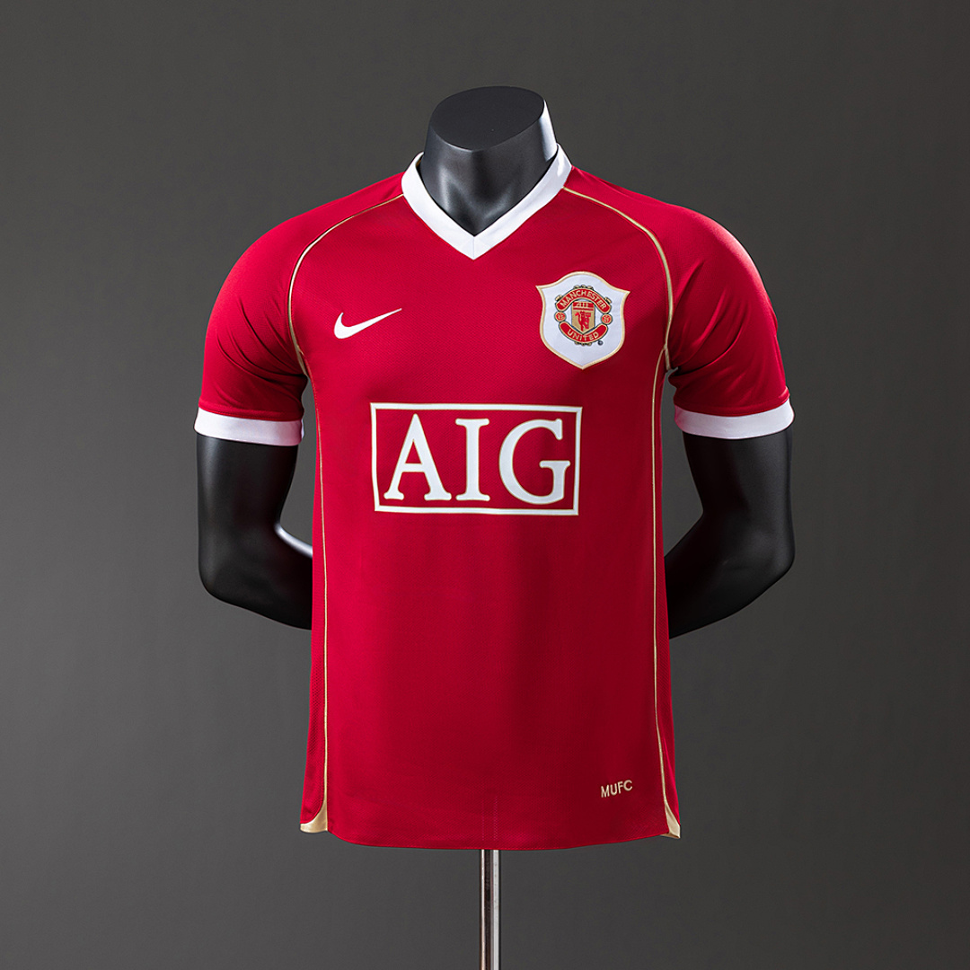 M-U 06/07 Home Player Version Retro Jersey S-3XL 9