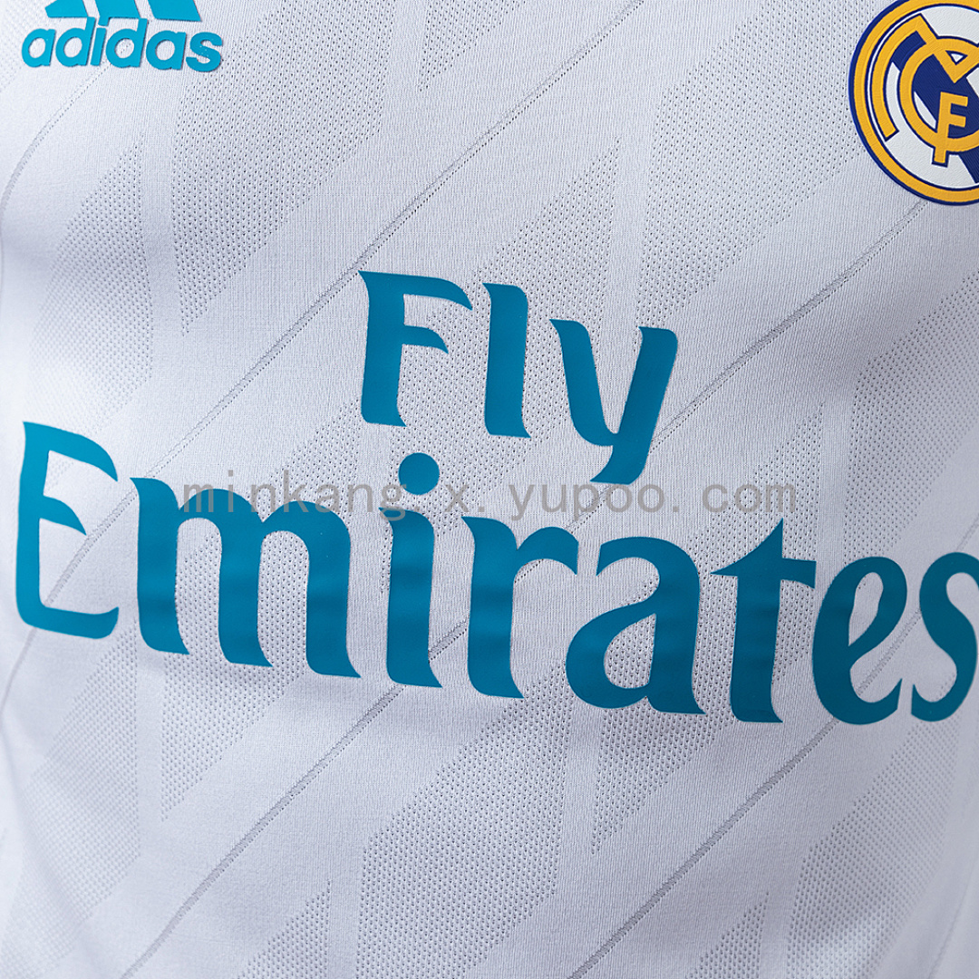 Real Madrid 17/18 Home Player Version Retro Jersey S-3XL 5