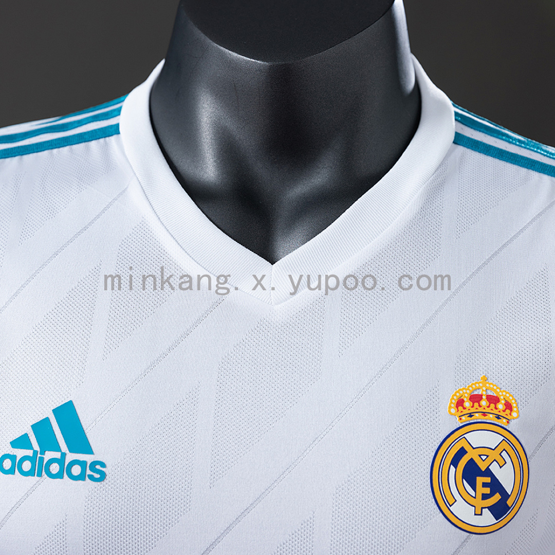 Real Madrid 17/18 Home Player Version Retro Jersey S-3XL 4