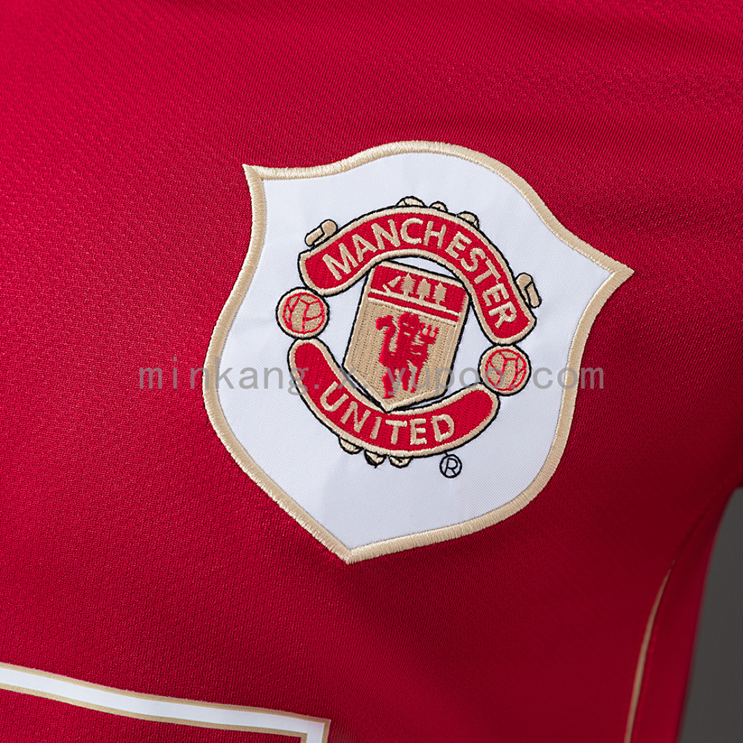 M-U 06/07 Home Long Sleeve Player Version Retro Jersey S-3XL 5
