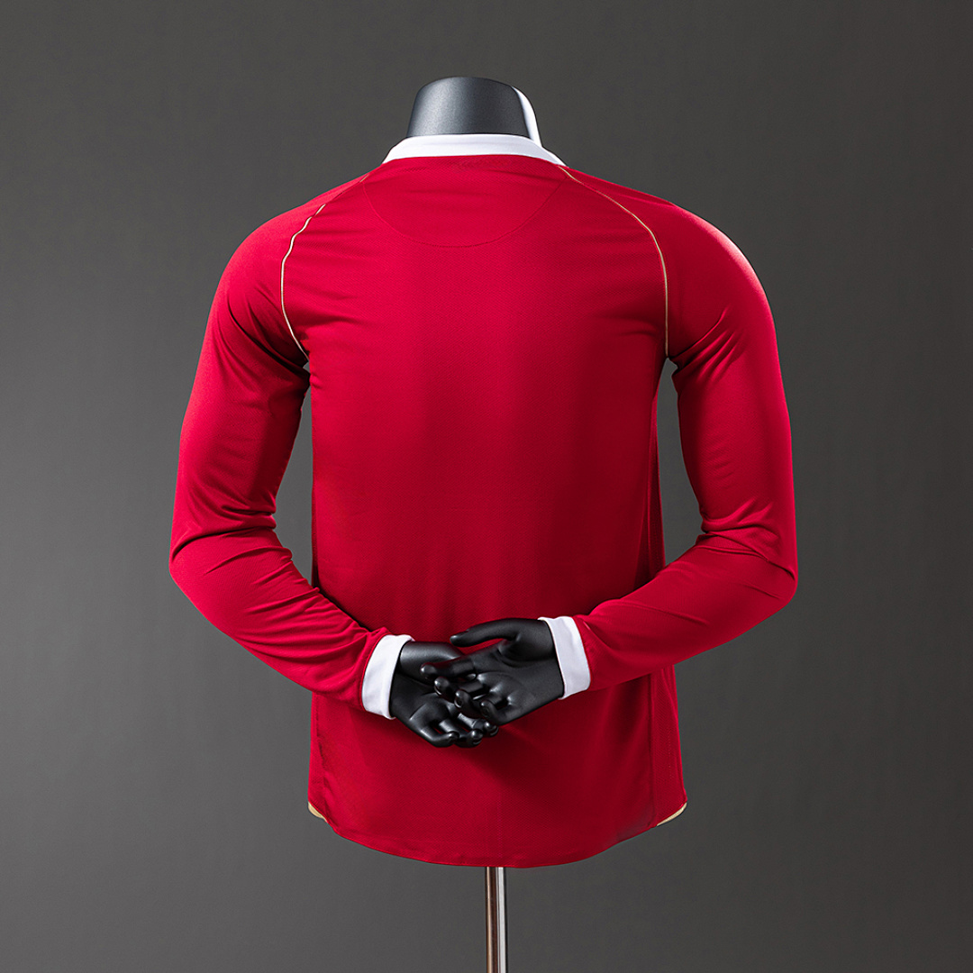 M-U 06/07 Home Long Sleeve Player Version Retro Jersey S-3XL 8