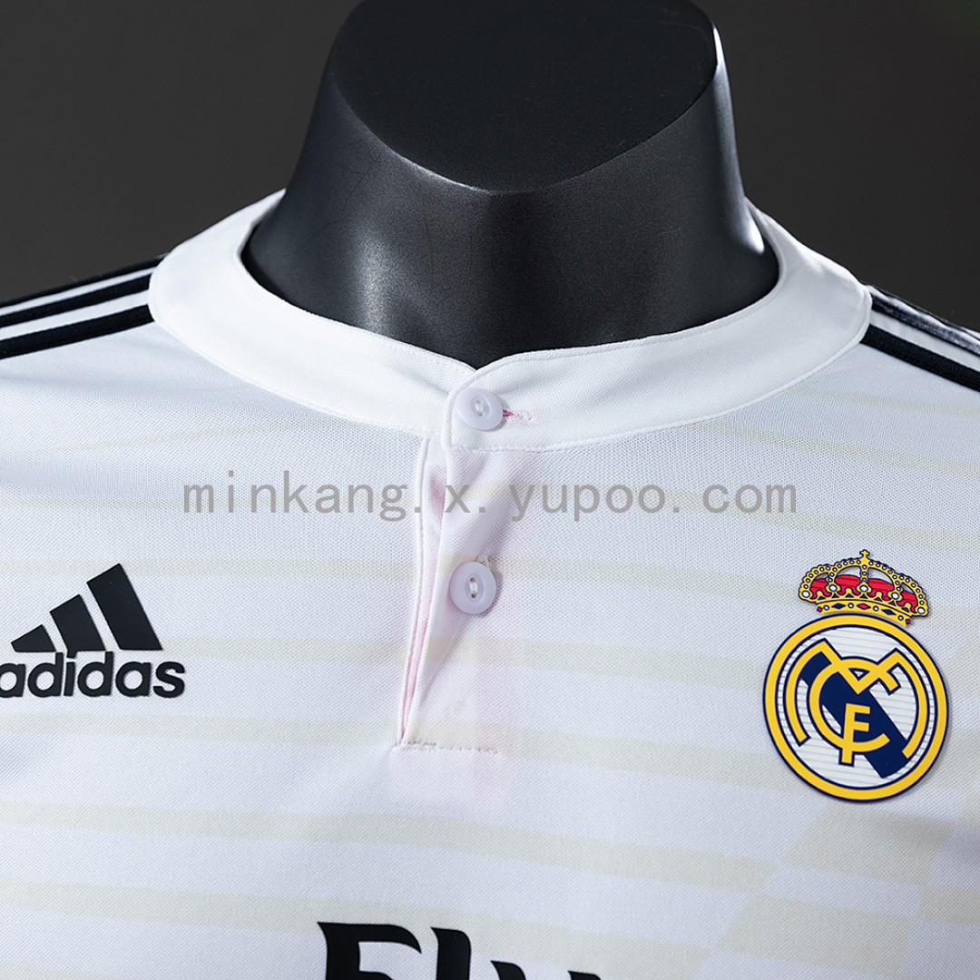 Real Madrid 14/15 Home Long Sleeve Player Version Retro Jersey S-3XL 7