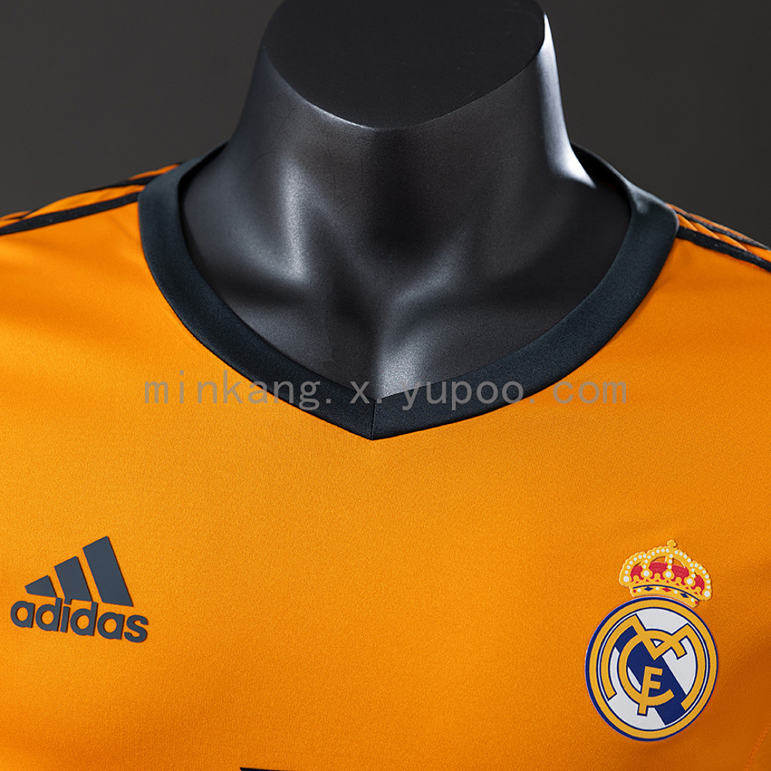 Real Madrid 13/14 Third Away Long Sleeve Player Version Retro Jersey S-3XL 7