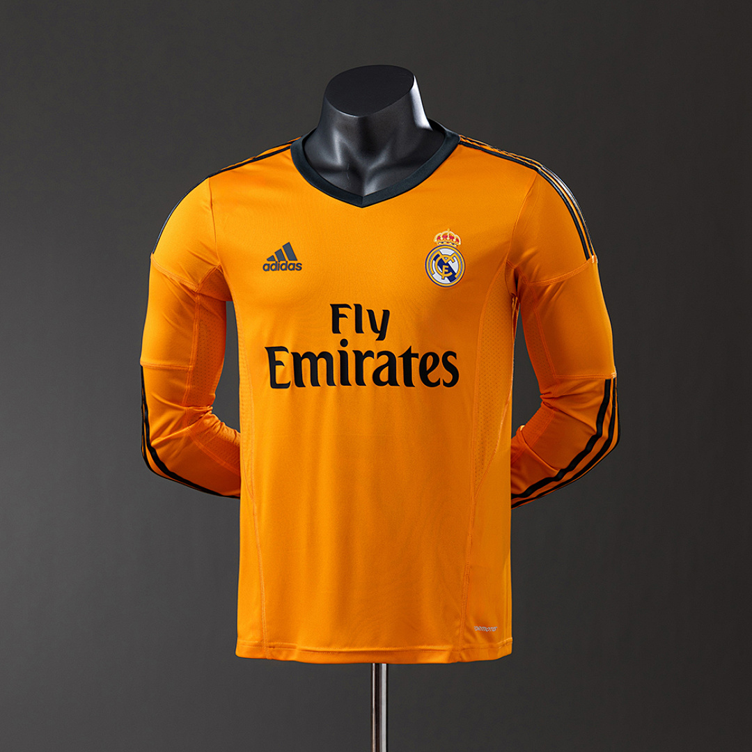 Real Madrid 13/14 Third Away Long Sleeve Player Version Retro Jersey S-3XL 9