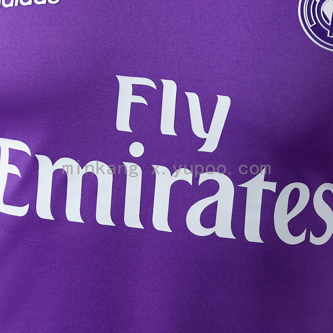 Real Madrid 16/17 Away Long Sleeve Player Version Retro Jersey S-3XL 6