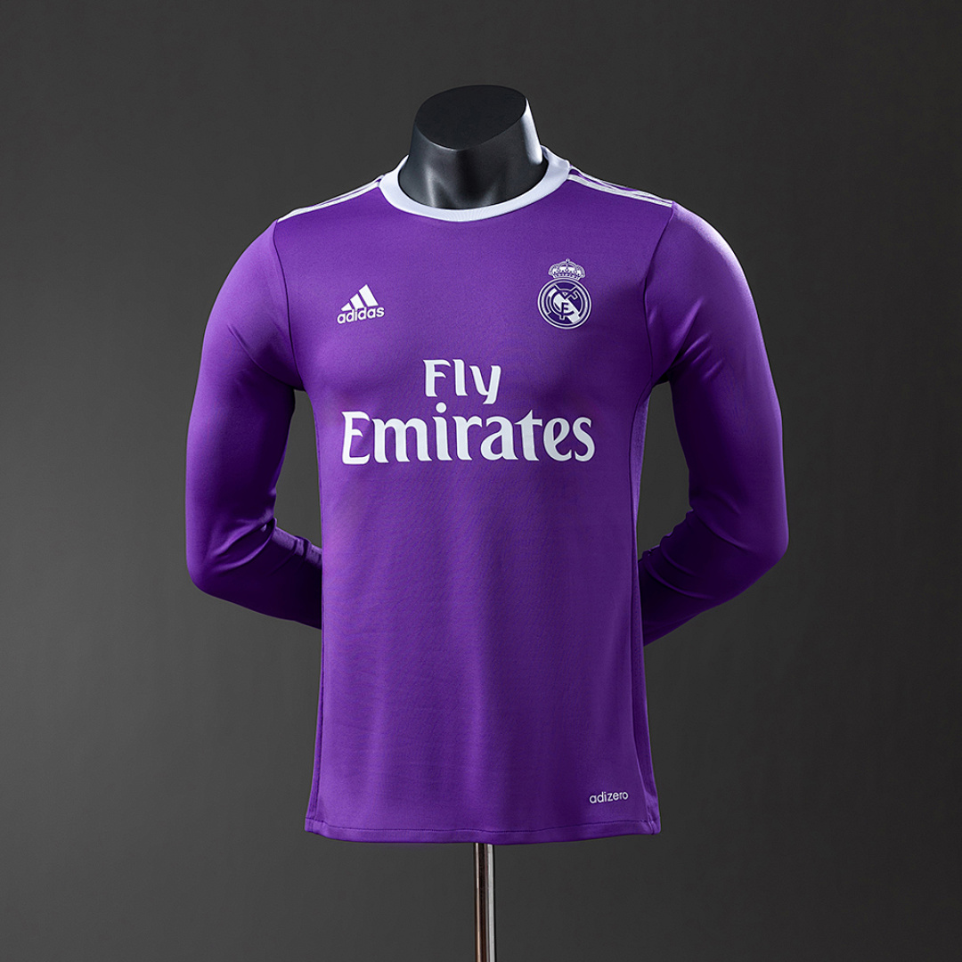 Real Madrid 16/17 Away Long Sleeve Player Version Retro Jersey S-3XL