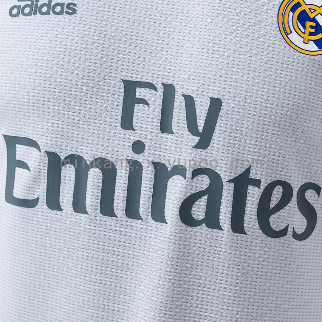 Real Madrid 15/16 Home Long Sleeve Player Version Retro Jersey S-3XL 7