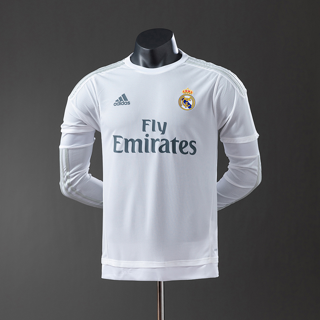 Real Madrid 15/16 Home Long Sleeve Player Version Retro Jersey S-3XL 10