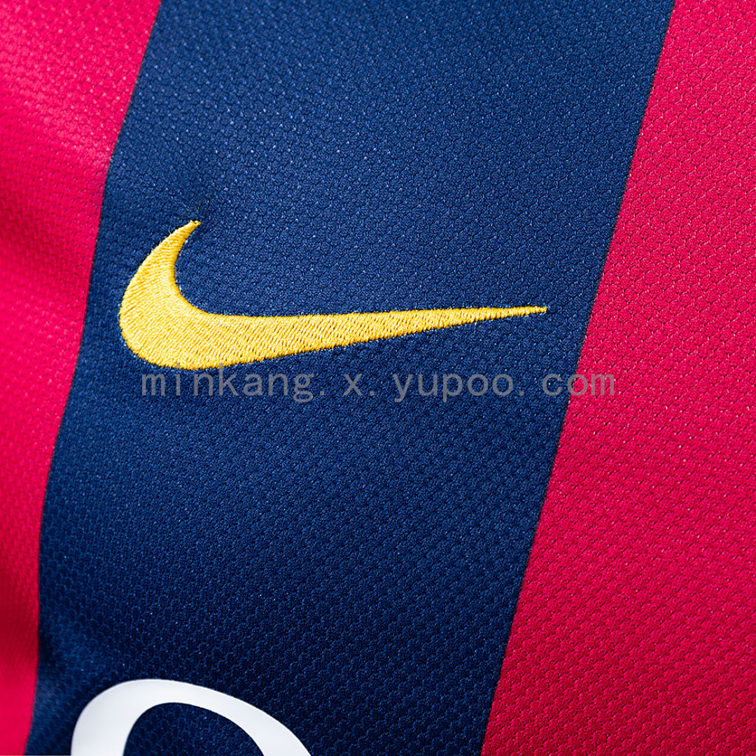 Barcelona 14/15 Home Long Sleeve Player Version Retro Jersey S-3XL 7