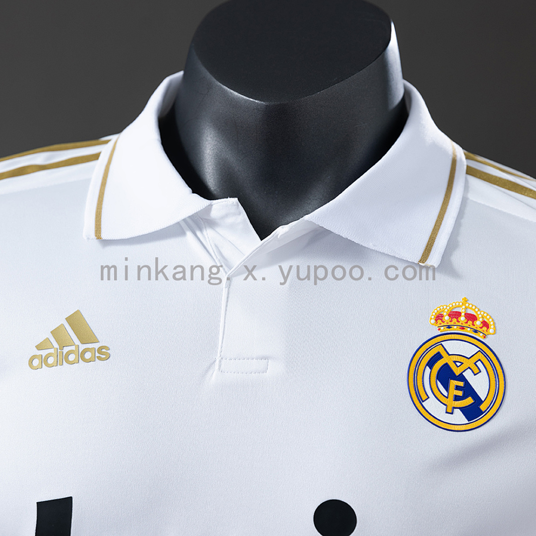 Real Madrid 11/12 Home Long Sleeve Player Version Retro Jersey S-3XL 6