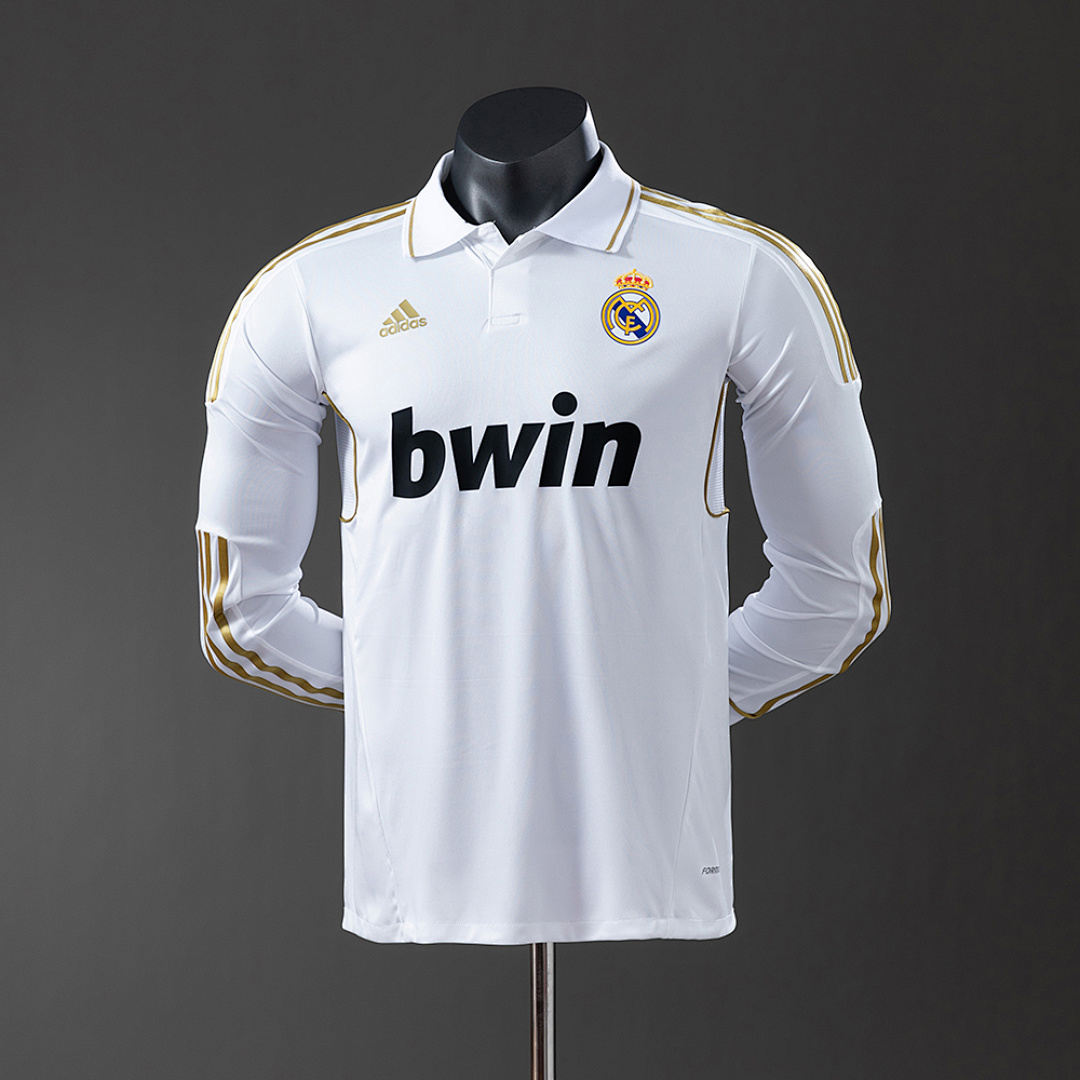 Real Madrid 11/12 Home Long Sleeve Player Version Retro Jersey S-3XL 8