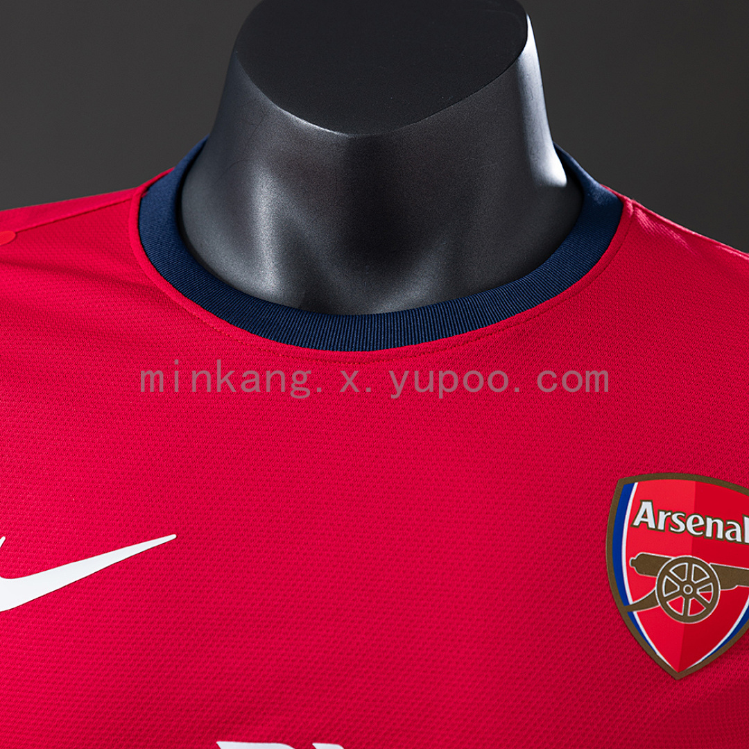 Arsenal 12/13 Home Long Sleeve Player Version Retro Jersey S-3XL 4
