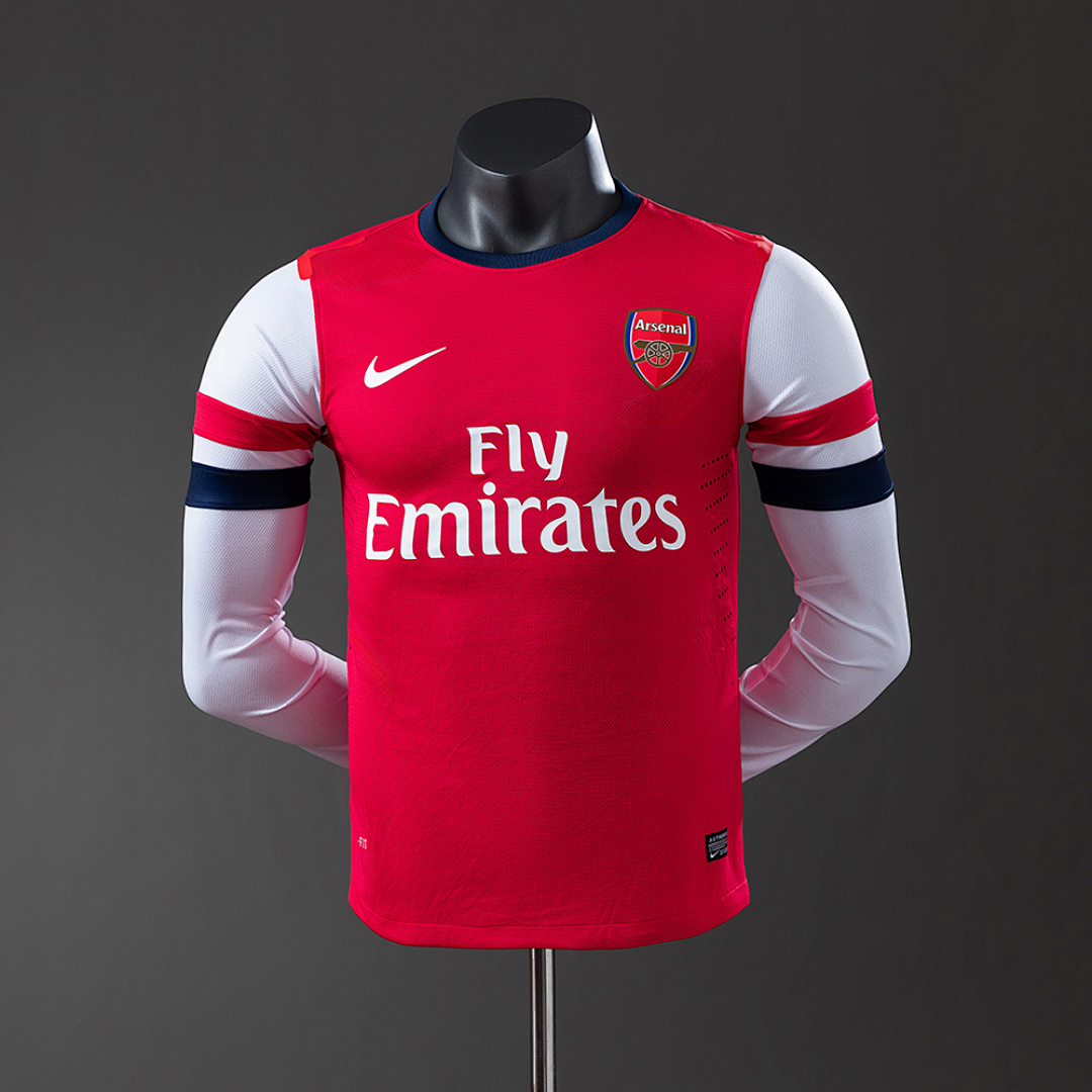 Arsenal 12/13 Home Long Sleeve Player Version Retro Jersey S-3XL 2