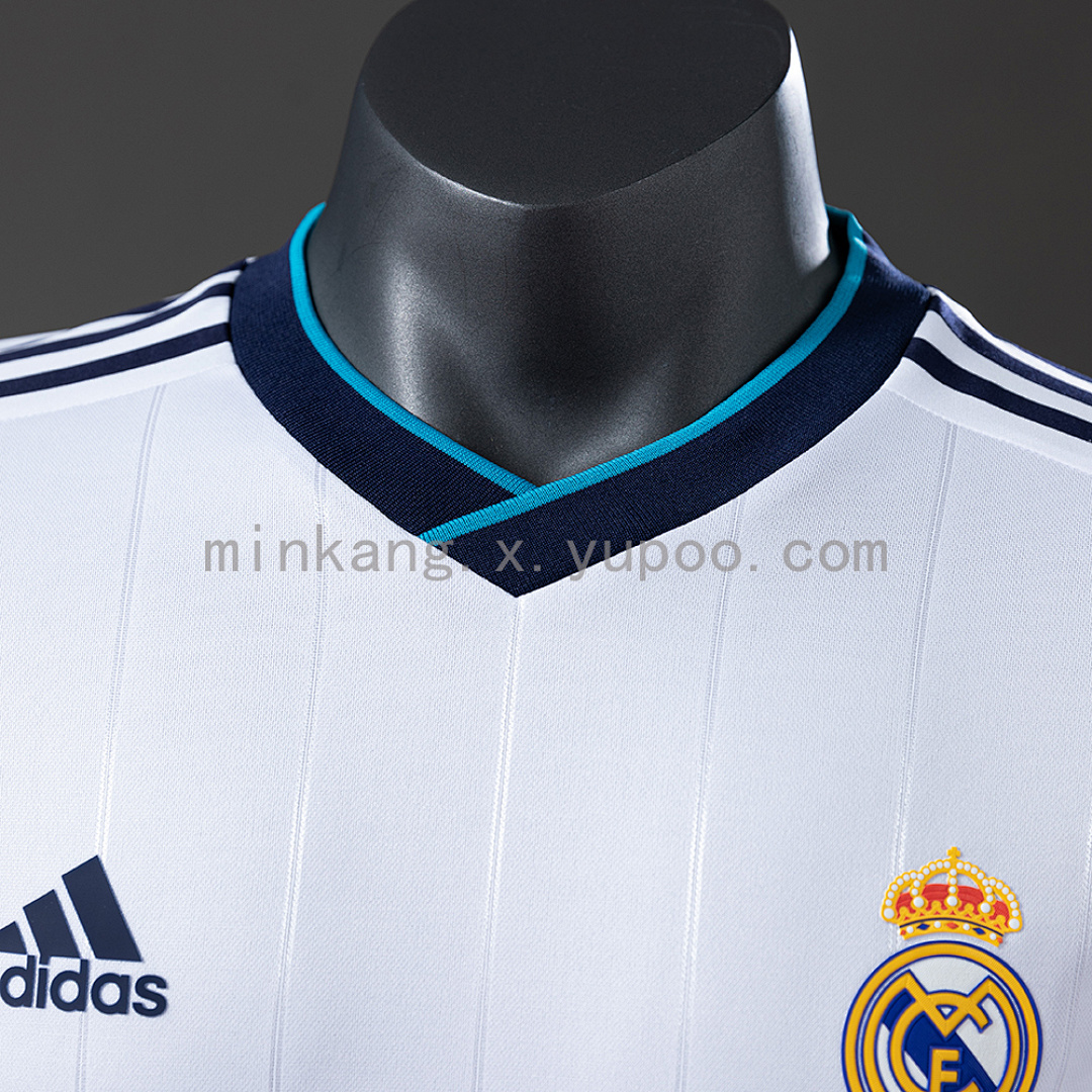 Real Madrid 12/13 Home Long Sleeve Player Version Retro Jersey S-3XL 4