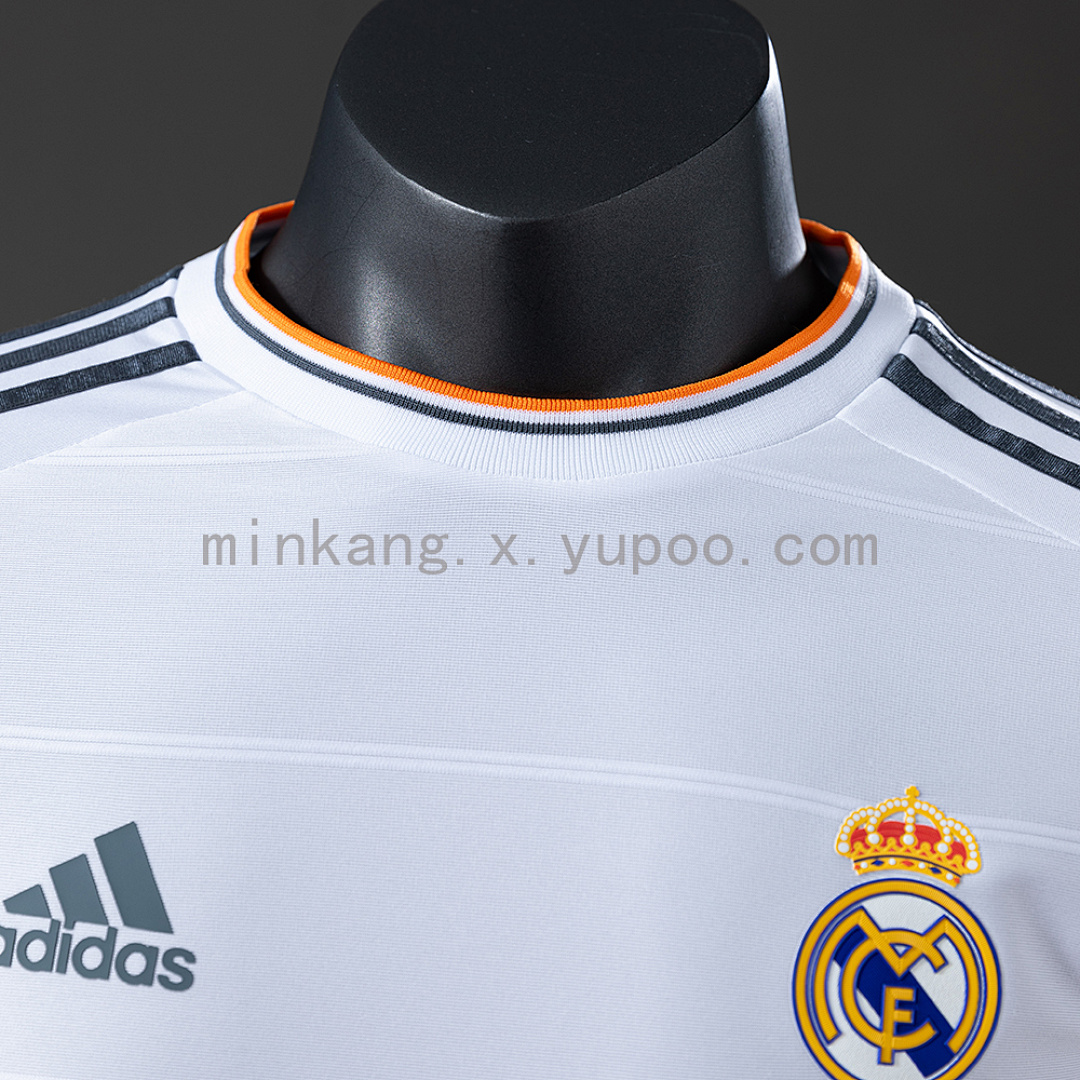 Real Madrid 13/14 Home Long Sleeve Player Version Retro Jersey S-3XL 7