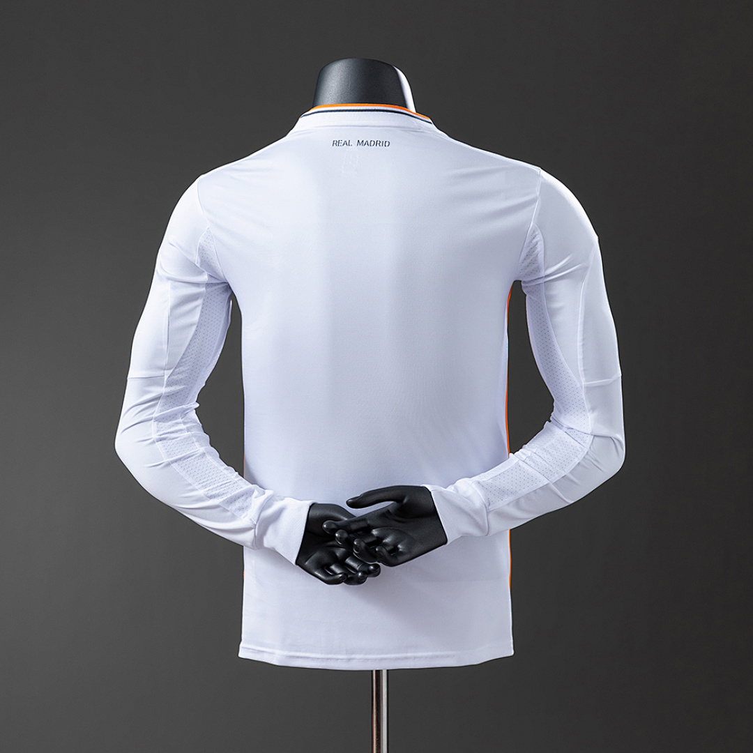 Real Madrid 13/14 Home Long Sleeve Player Version Retro Jersey S-3XL 8