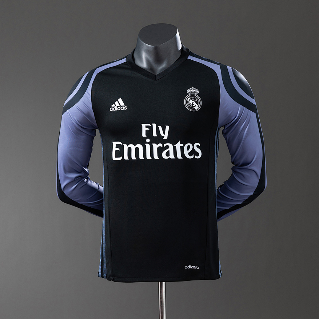 Real Madrid 16/17 Third Away Long Sleeve Player Version Retro Jersey S-3XL 9