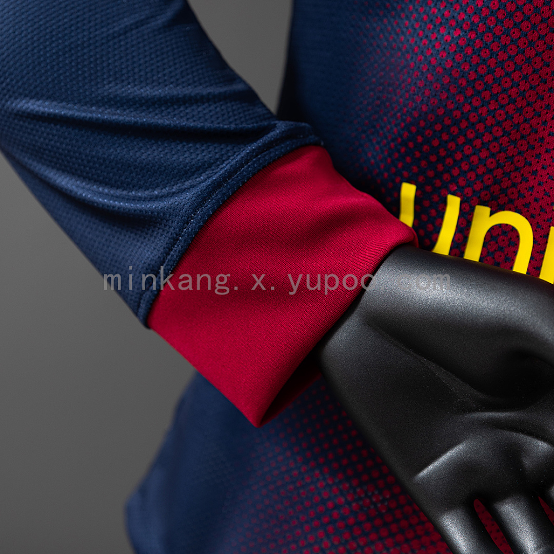 Barcelona 12/13 Home Long Sleeve Player Version Retro Jersey S-3XL 2
