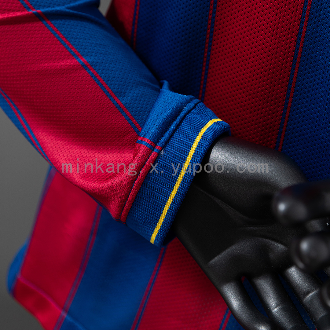 Barcelona 09/10 Home Long Sleeve Player Version Retro Jersey S-3XL 2