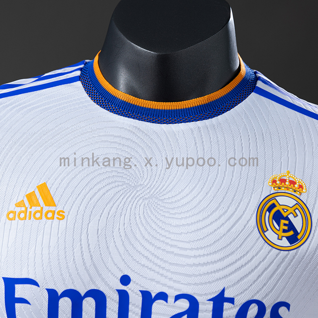 Real Madrid 21/22 Home Long Sleeve Player Version Retro Jersey S-3XL 7