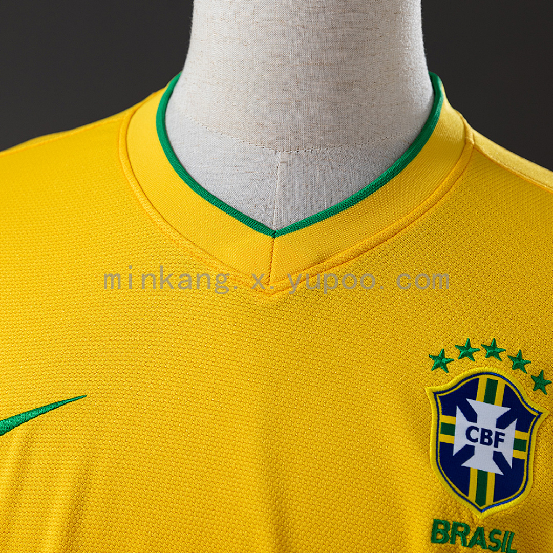 Brazil 12/13 Home Retro Jersey S-XXL 6