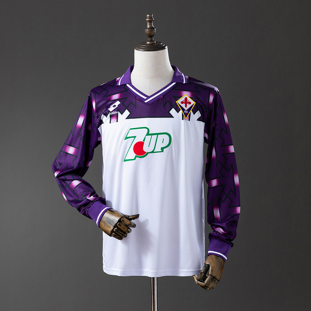 Fiorentina 92/93 Away Long Sleeve Retro Jersey S-XXL 2