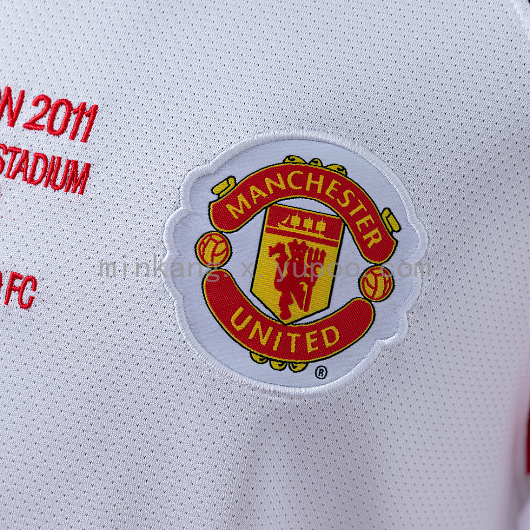 M-U 10/11 Away Long Sleeve Retro Jersey S-XXL 5
