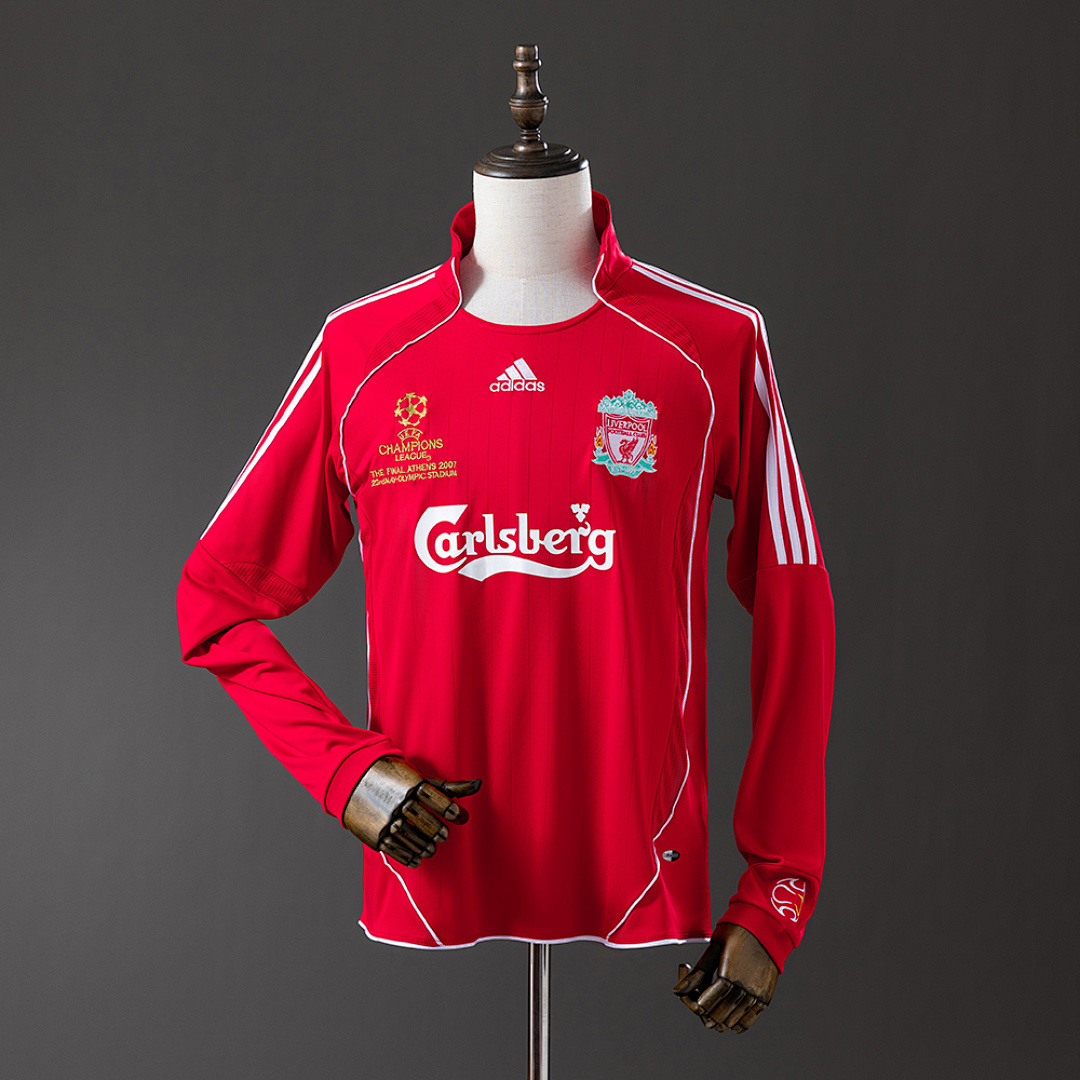 LFC 06/07 Home Champions League Edition Long Sleeve Retro Jersey S-XXL 2