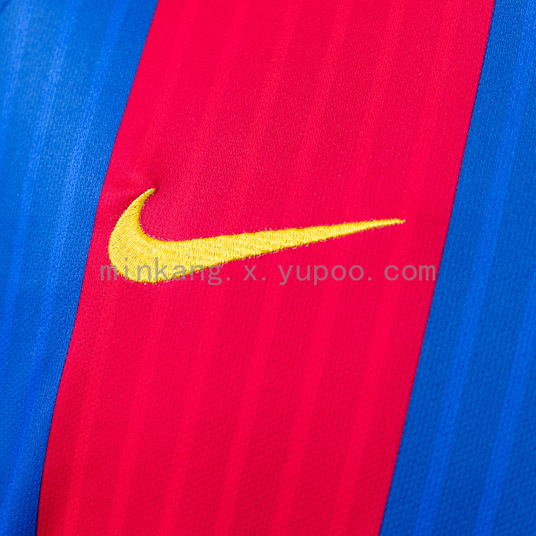 Barcelona 16/17 Home Long Sleeve Retro Jersey S-XXL 7