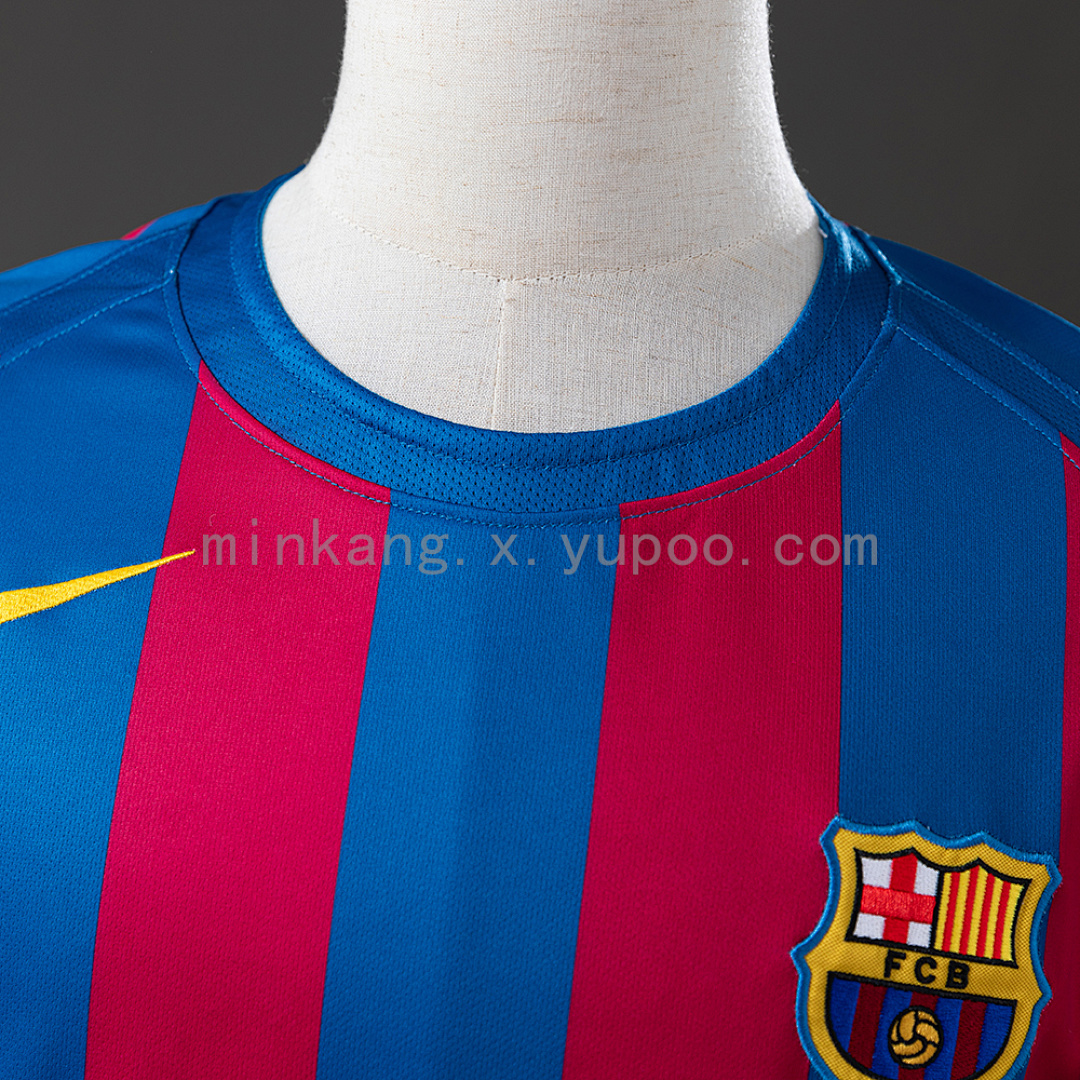Barcelona 05/06 Home (UEFA Champions League Edition) Retro Jersey S-XXL 5