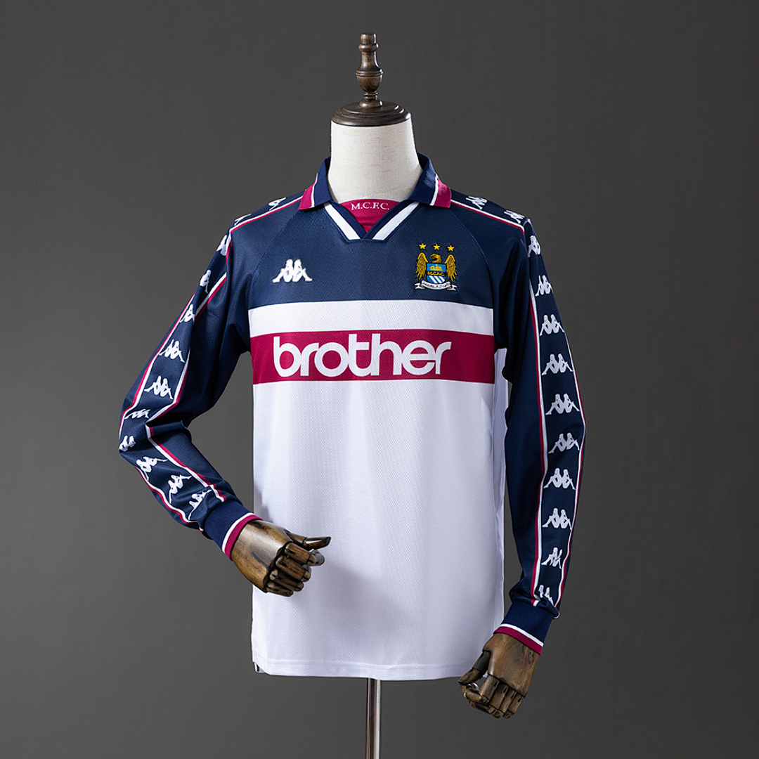 Manchester City 97/98 Away Long Sleeve Retro Jersey S-XXL 2