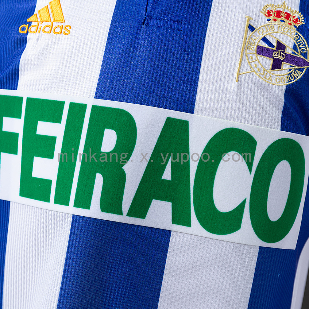 Deportivo La Coruna 99/00 Home Long Sleeve Retro Jersey S-XXL 5