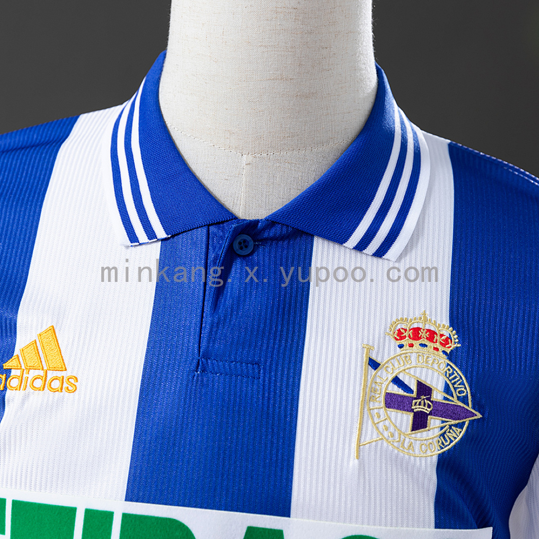Deportivo La Coruna 99/00 Home Long Sleeve Retro Jersey S-XXL 4