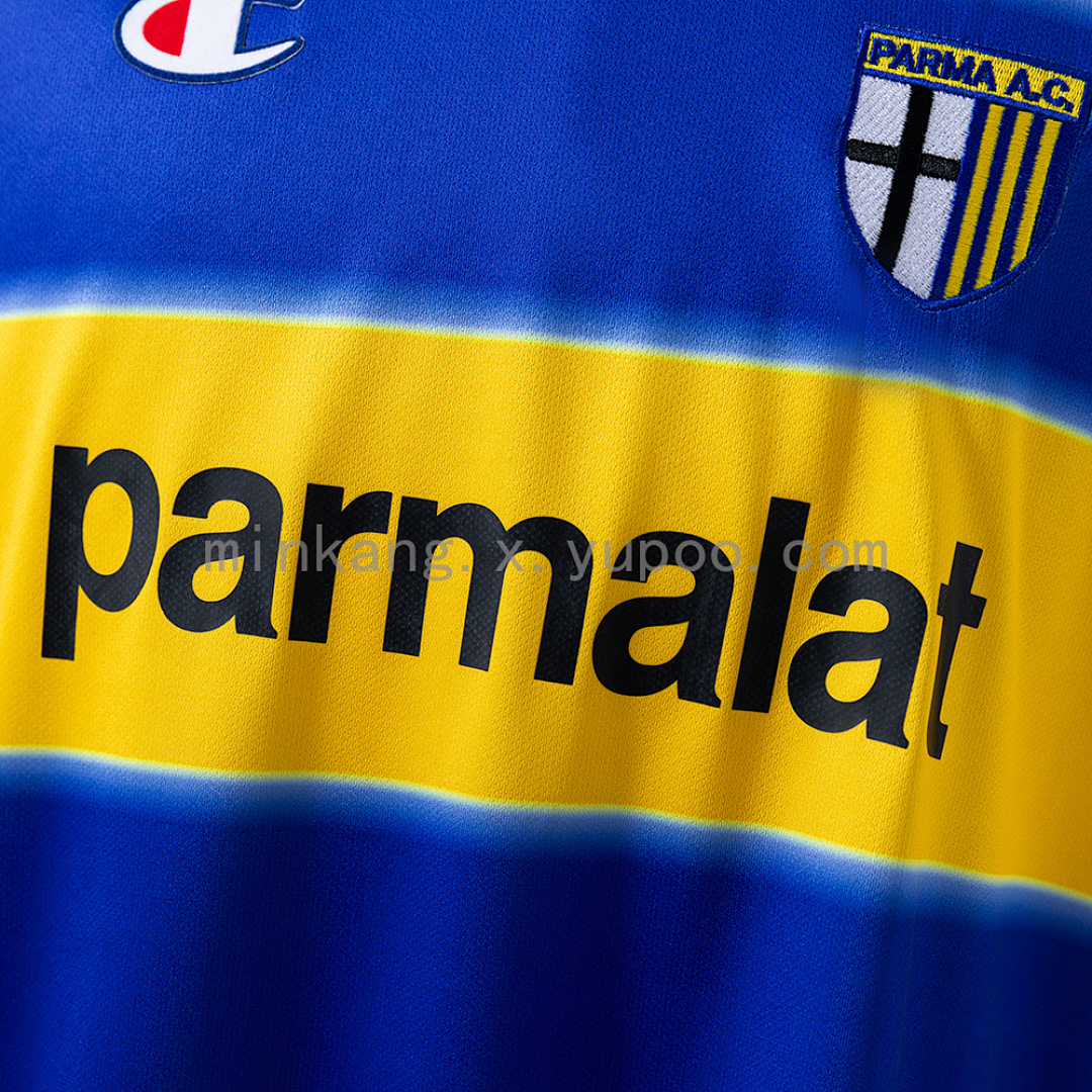 Parma Calcio 99/00 Home Long Sleeve Retro Jersey S-XXL 5