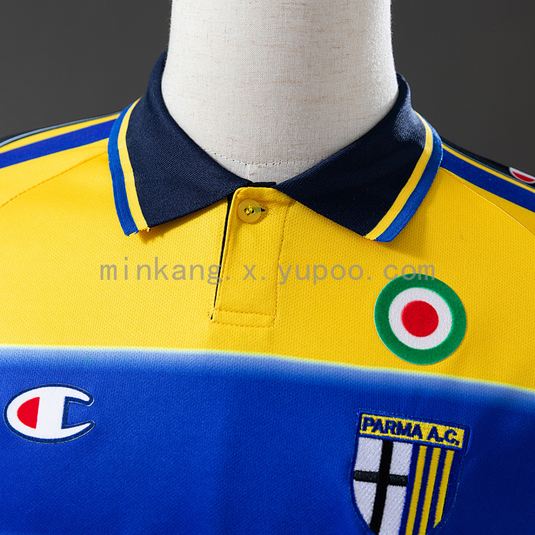 Parma Calcio 99/00 Home Long Sleeve Retro Jersey S-XXL 4