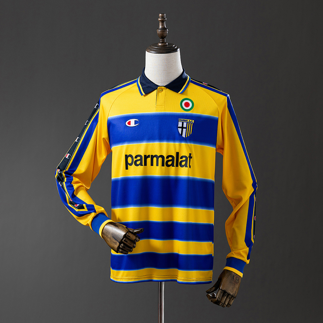 Parma Calcio 99/00 Home Long Sleeve Retro Jersey S-XXL 2