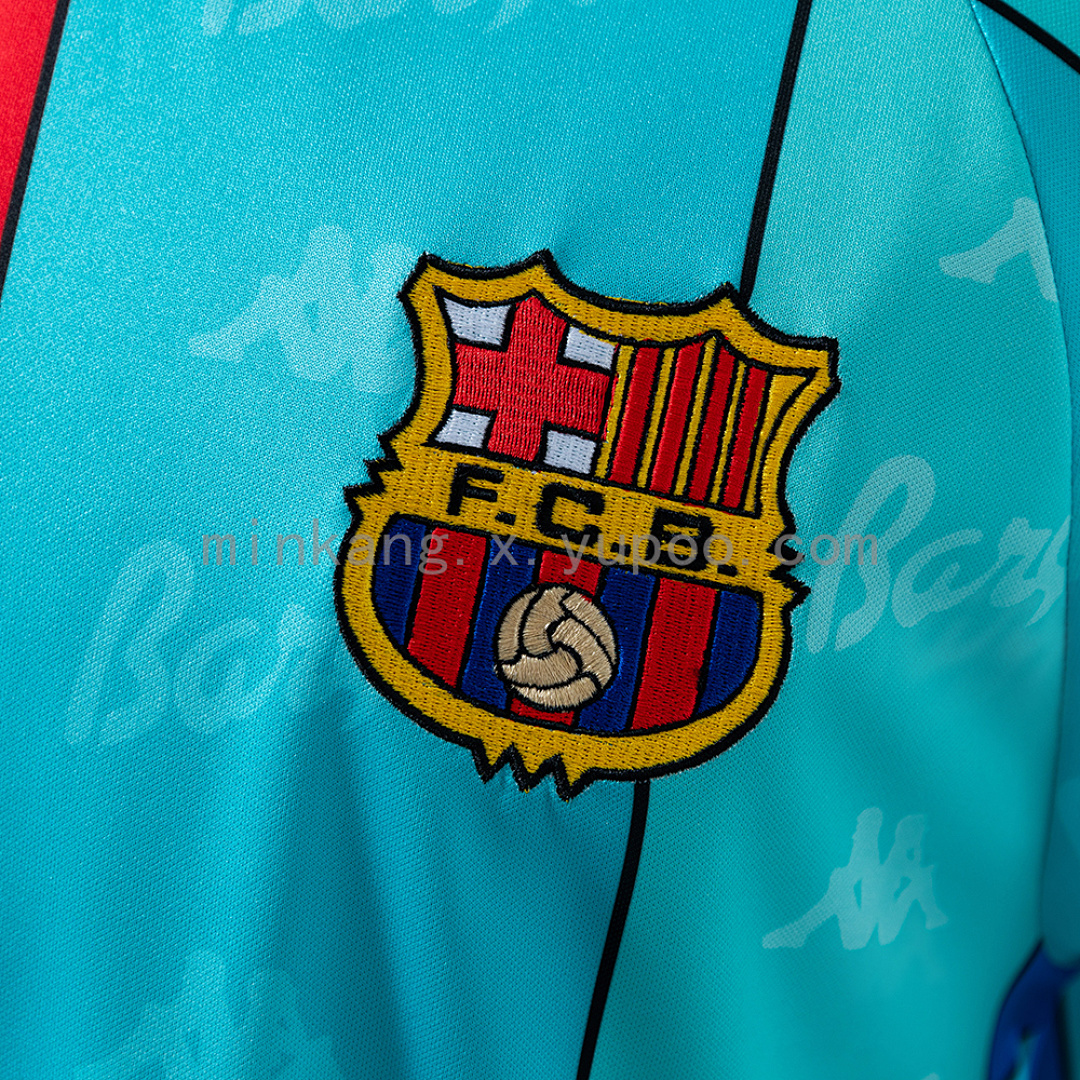 Barcelona 95/97 Away Long Sleeve Retro Jersey S-XXL 5