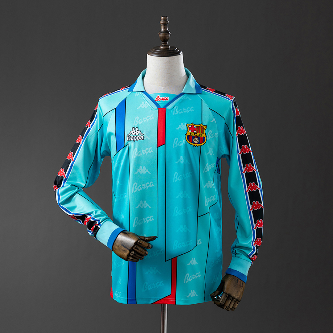 Barcelona 95/97 Away Long Sleeve Retro Jersey S-XXL 2