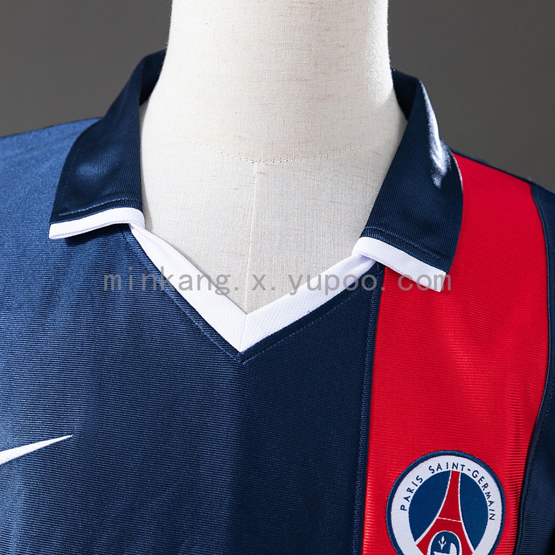 PSG 01/02 Home Long Sleeve Retro Jersey S-XXL 7