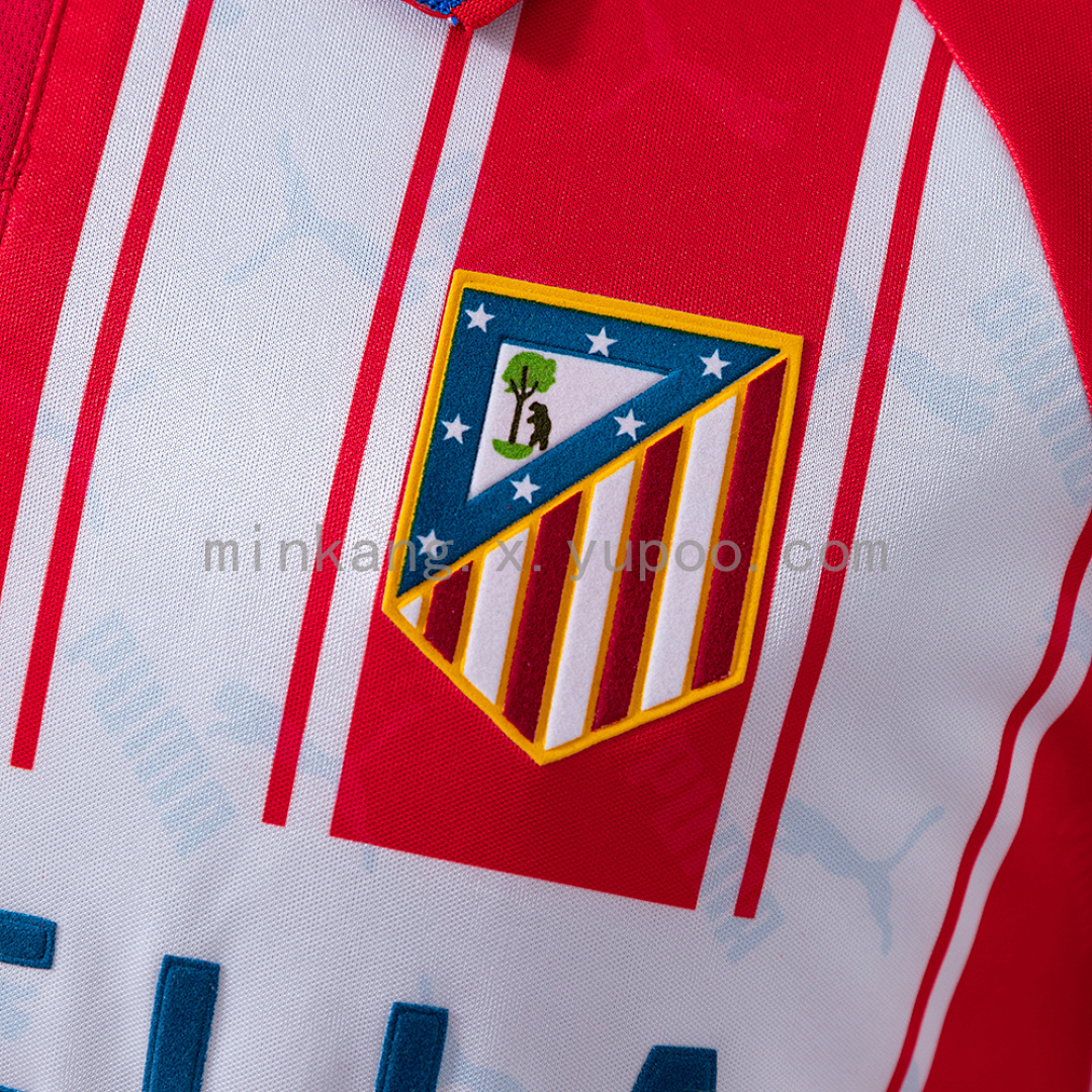 Atletico Madrid 94/95 Home Long Sleeve Retro Jersey S-XXL 6