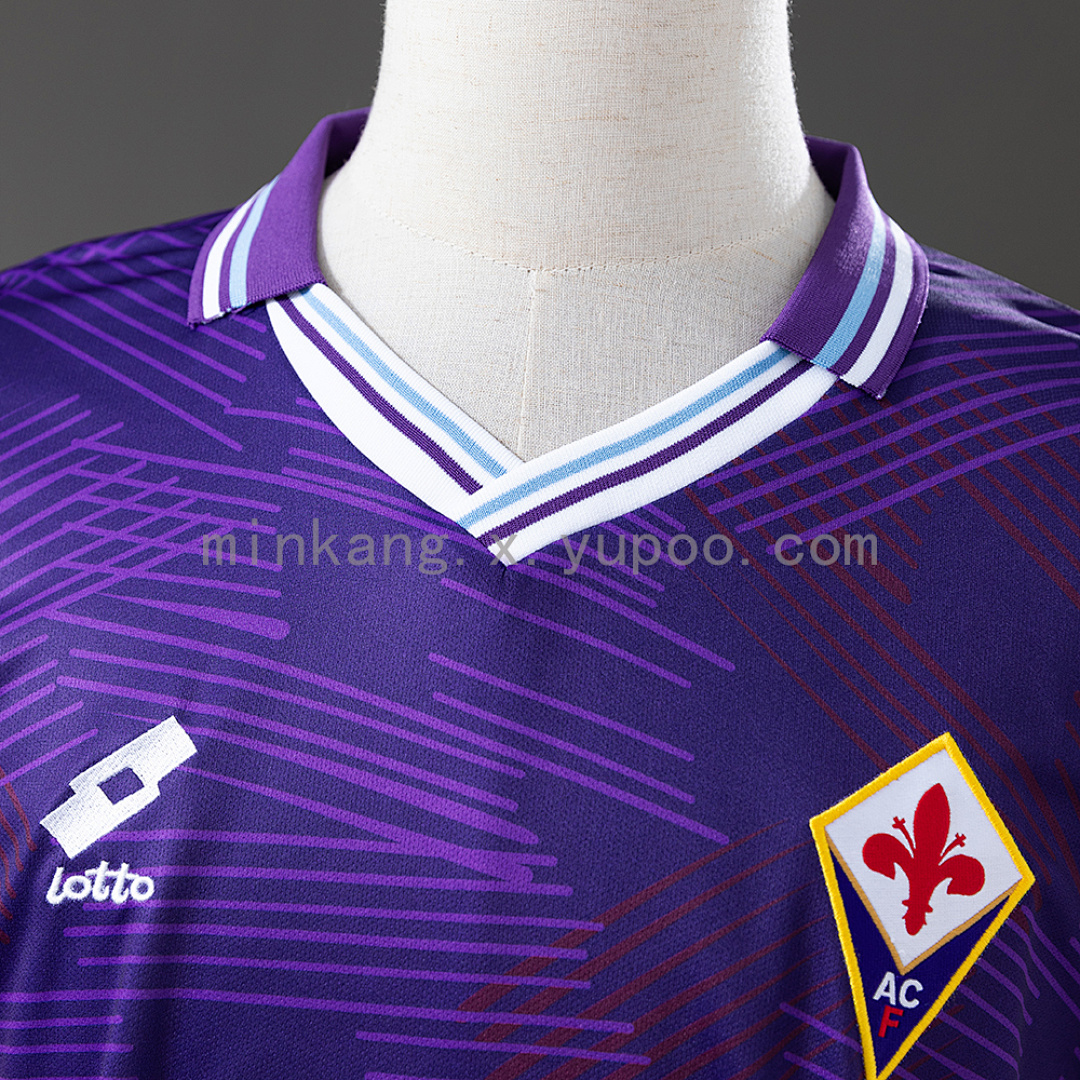 Fiorentina 92/93 Home Long Sleeve Retro Jersey S-XXL 6