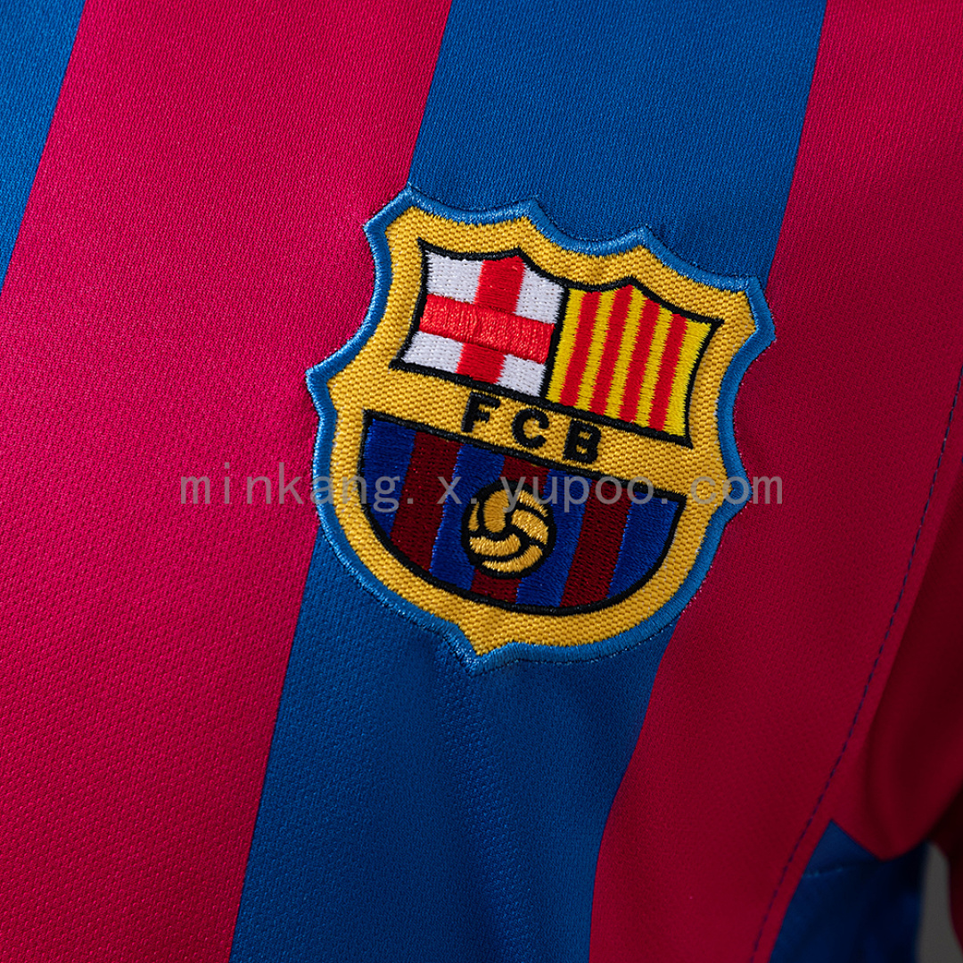 Barcelona 2005/06 Home Long Sleeve Retro Jersey S-XXL 4