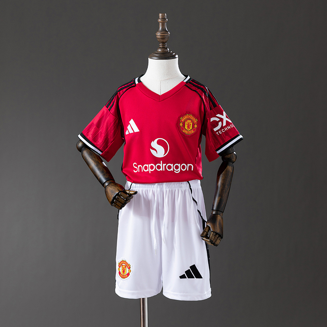 M-U 25/26 Home kids kit Jersey SIZE16-28 2