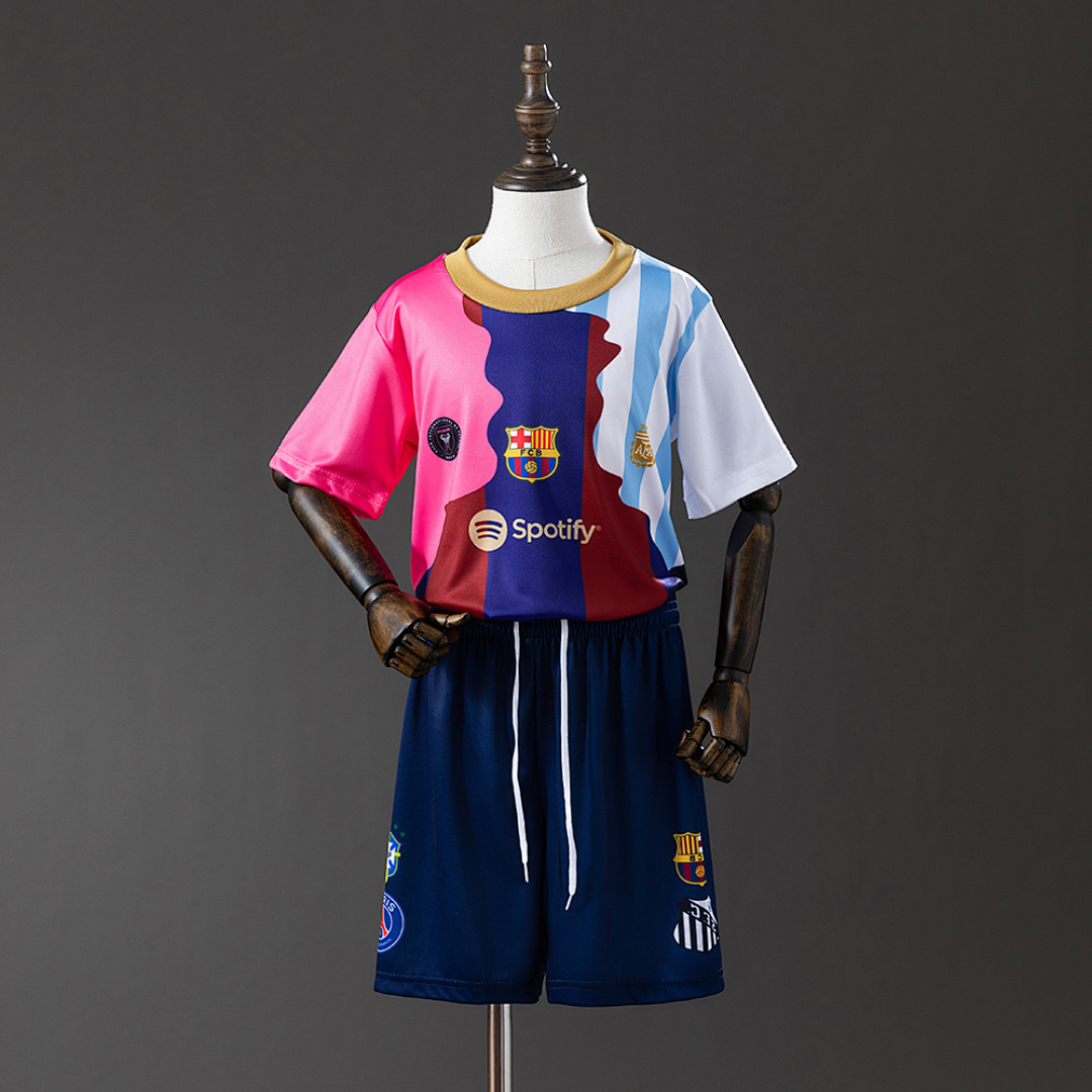 Messi 25/26 Commemorative kids kit Jersey SIZE 16-28 12